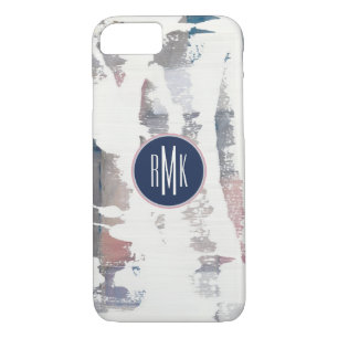 Monogram White Out Crop iPhone 8/7 Case