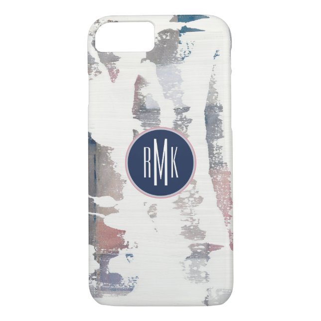 Monogram | White Out Crop Case-Mate iPhone Case (Back)