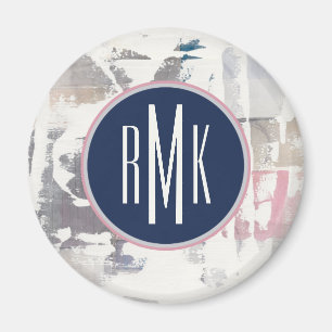 Monogram   White Out Crop Magnet