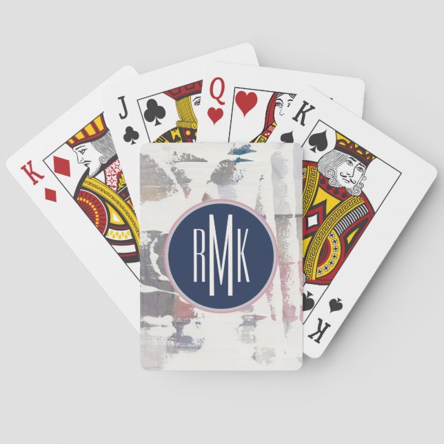 Monogram | White Out Crop Playing Cards (Back)