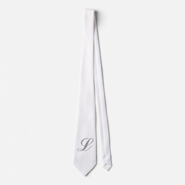 Monogram White Tie (Front)