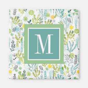 Monogram   Wild and Free Pattern Magnet