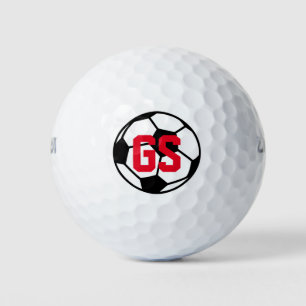 Monogram Wilson golf balls with soccer ball logo