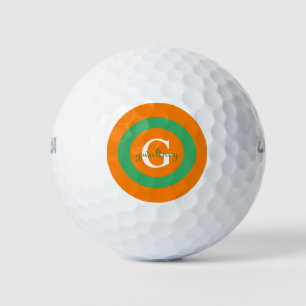 Monogram with Name Personalised - Golf Balls