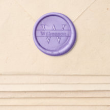 Monogram with Name Wax Seal