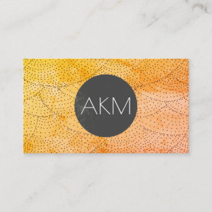 Monogram with Stylish Pattern Business Card