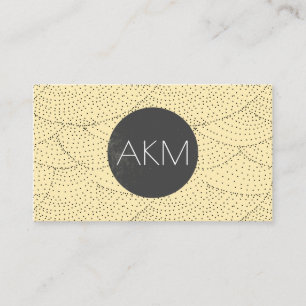 Monogram with Stylish Pattern Business Card