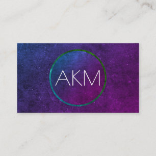 Monogram with Texturised Colour Ways Business Card
