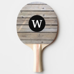 Monogram Wood Ping Pong Paddle