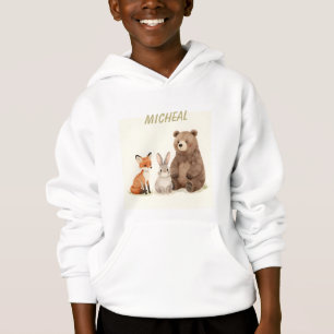 Monogram woodland forest animals