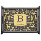 Monogram Woodland Holiday Serving Tray