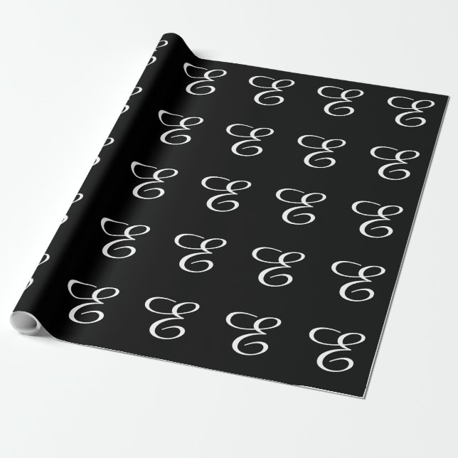 MONOGRAM WRAPPING PAPER (Unrolled)