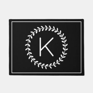 Monogram Wreath Doormat