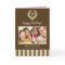 Monogram Wreath Family Holiday Card (brown)
