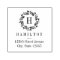Monogram Wreath Personalised Rubber Stamp