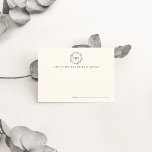 Monogram Wreath Wedding Advice Cards | Plum<br><div class="desc">Designed to coordinate with our Wreath Monogram wedding and event invitations in Plum, these petite cards in warm ivory feature a watercolor wreath illustration in rich plum berry, with the couple's three initial monogram inside. Leave a stack at the reception entrance or pass them around for a unique way for...</div>