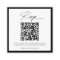 Monogram Wreath Wedding QR Code RSVP