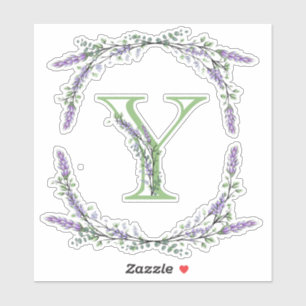 Monogram Y Lavender Eucalyptus