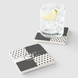 Monogram Y Stone Coaster