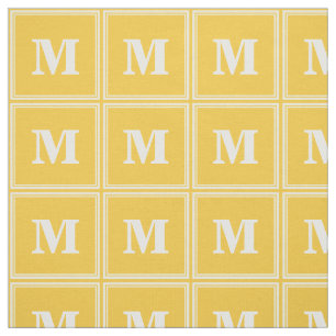 Monogram yellow stripes fabric