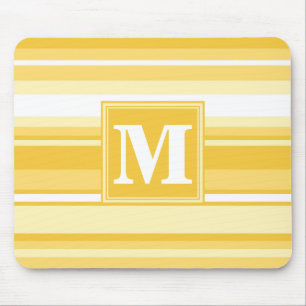 Monogram yellow stripes mouse mat
