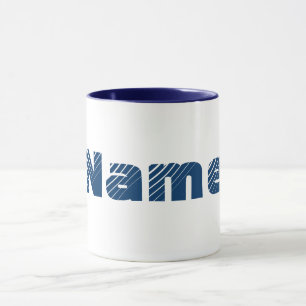 Monogram Your Name Bold Letters Personalised Mug