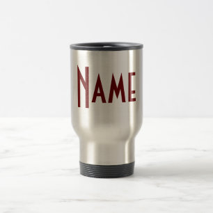 Monogram Your Name Travel Mug