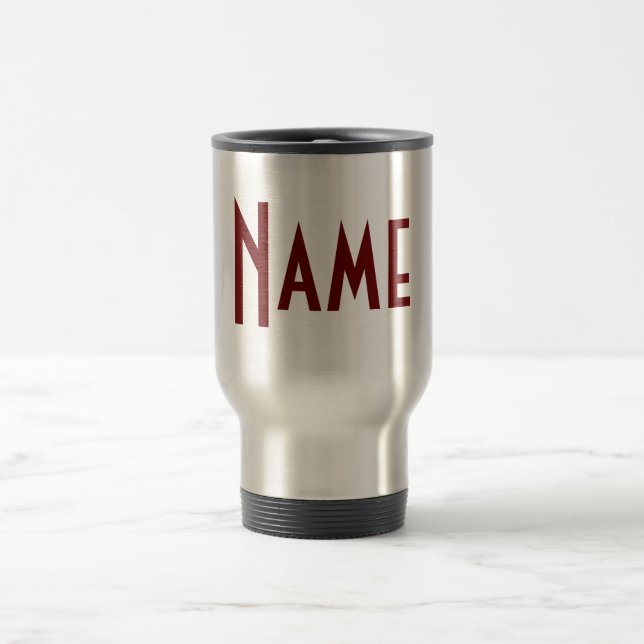 Monogram Your Name Travel Mug (Center)