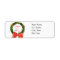 Monogram Z Christmas Return Address Labels