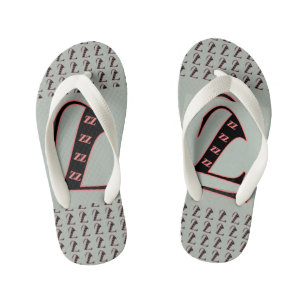 Monogram Z Kids Flip Flops