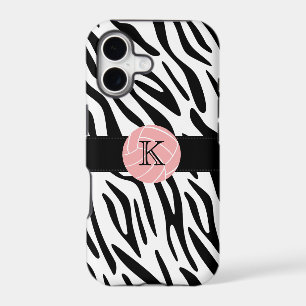 Monogram Zebra Print Volleyball iPhone 5 Case