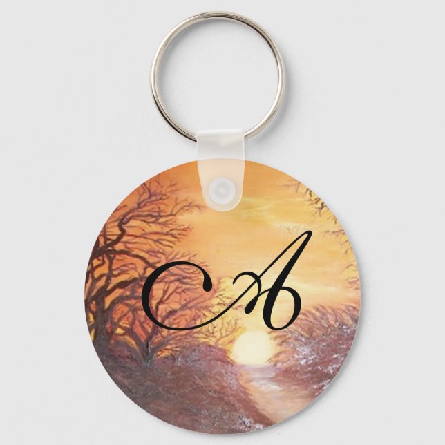 Monograme A Key Ring (Front)