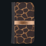 Monogramed Brown & Copper Leopard Animal Print Samsung S4 Wallet Case<br><div class="desc">Elegant brown and copper tone leopard print with metallic copper accents and customisable monogram. If you need any help customising,  changing colour,  or anything else to any of my designs,  contact ArtOnWear designer. Free text formatting with live help available by request.</div>