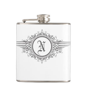MONOGRAMED HIP FLASK
