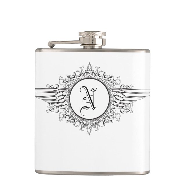 MONOGRAMED HIP FLASK (Front)
