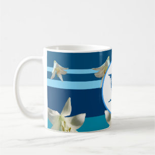 Monogramed Mug in Blue
