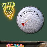 Monogramed name white golf ball Dart Board<br><div class="desc">Monogrammed with name white golf ball pillow by Sandy Closs</div>