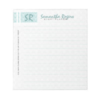 Monogramed Sage Green & White Damasks