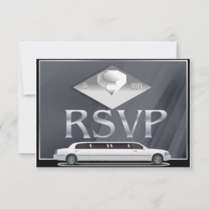 Monogramed Wedding RSVP Cards