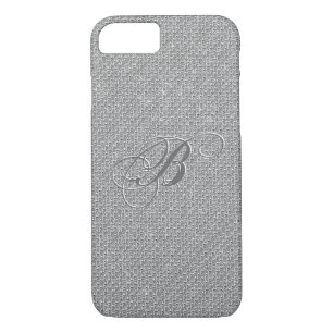 Monogramed White Diamonds Glitter iPhone 8/7 Case