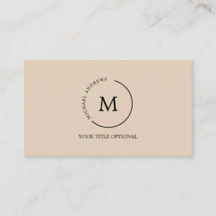 Monogramm Circle Business Card