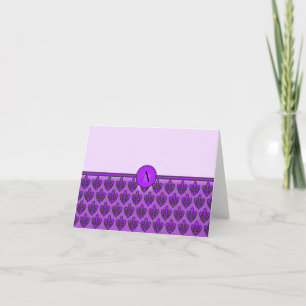 Monogrammable Fleur De Lis Cards