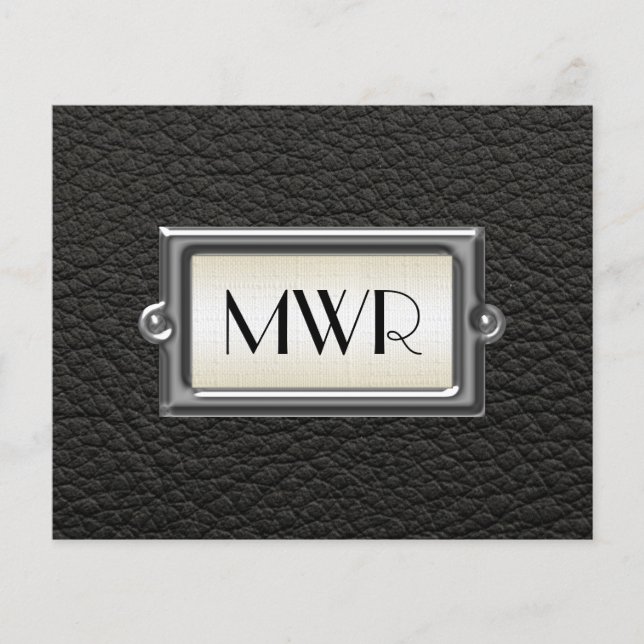 Monogrammed 3-Letter Executive Men's Personalised Flyer (Front)