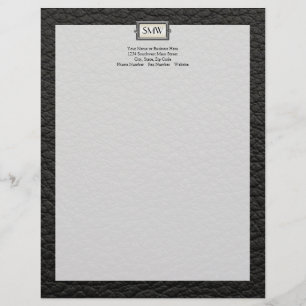 Monogrammed 3-Letter Executive Men's Personalised Letterhead Design