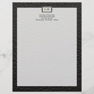 Monogrammed 3-Letter Executive Men's Personalised Letterhead Design