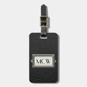 Monogrammed 3-Letter Executive Men's Personalised Luggage Tag