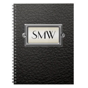 Monogrammed 3-Letter Executive Men's Personalised Notebook