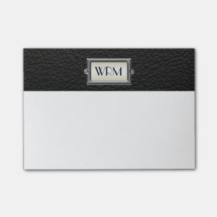 Monogrammed 3-Letter Executive Men's Personalised Post-it Notes