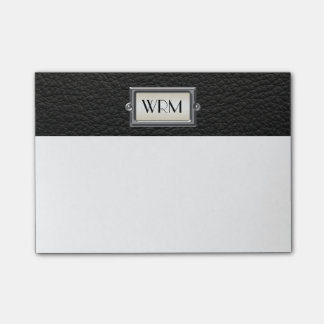 Monogrammed 3-Letter Executive Men's Personalised Post-it Notes