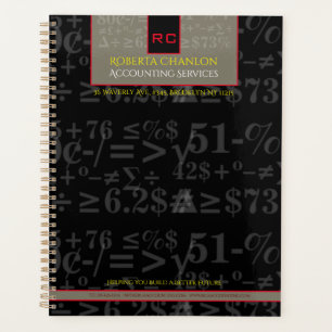 Monogrammed Accounting Planner